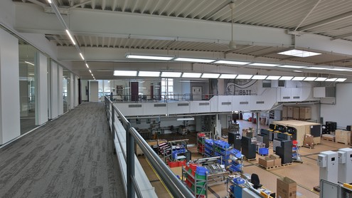 Verwaltung und Produktion Auf 2800 Quadratmetern ist genug Platz für Verwaltung und Produktion